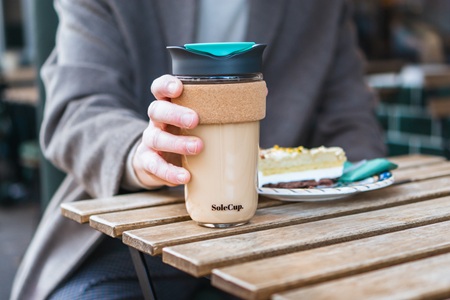 SoleCup Large Travel Mug with Cork Band